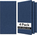 Fiberglass Acoustic Wall Panels 4 Pack - Thick Navy Sound Panels