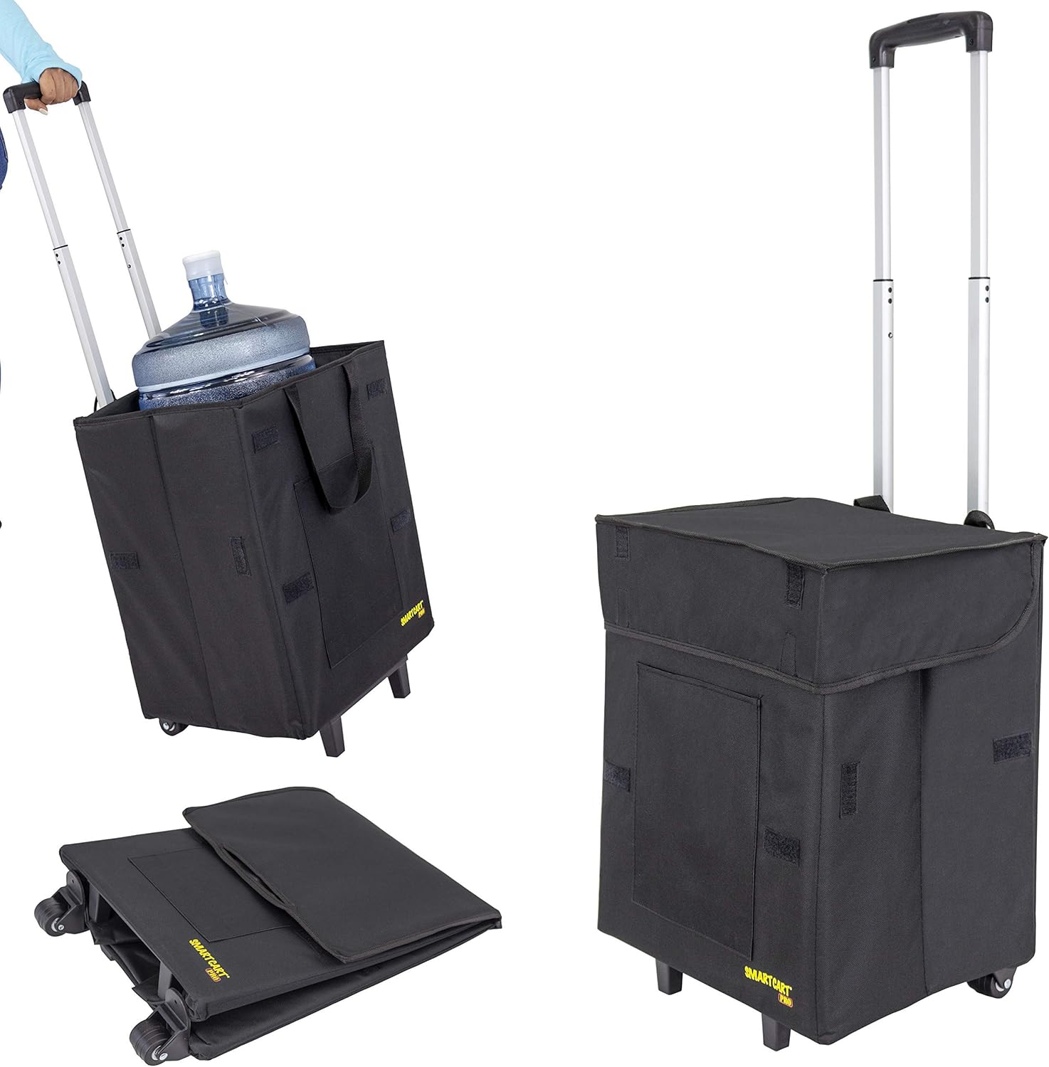 Bigger Smart Cart Pro with Wheels - Lightweight Collapsible Cart