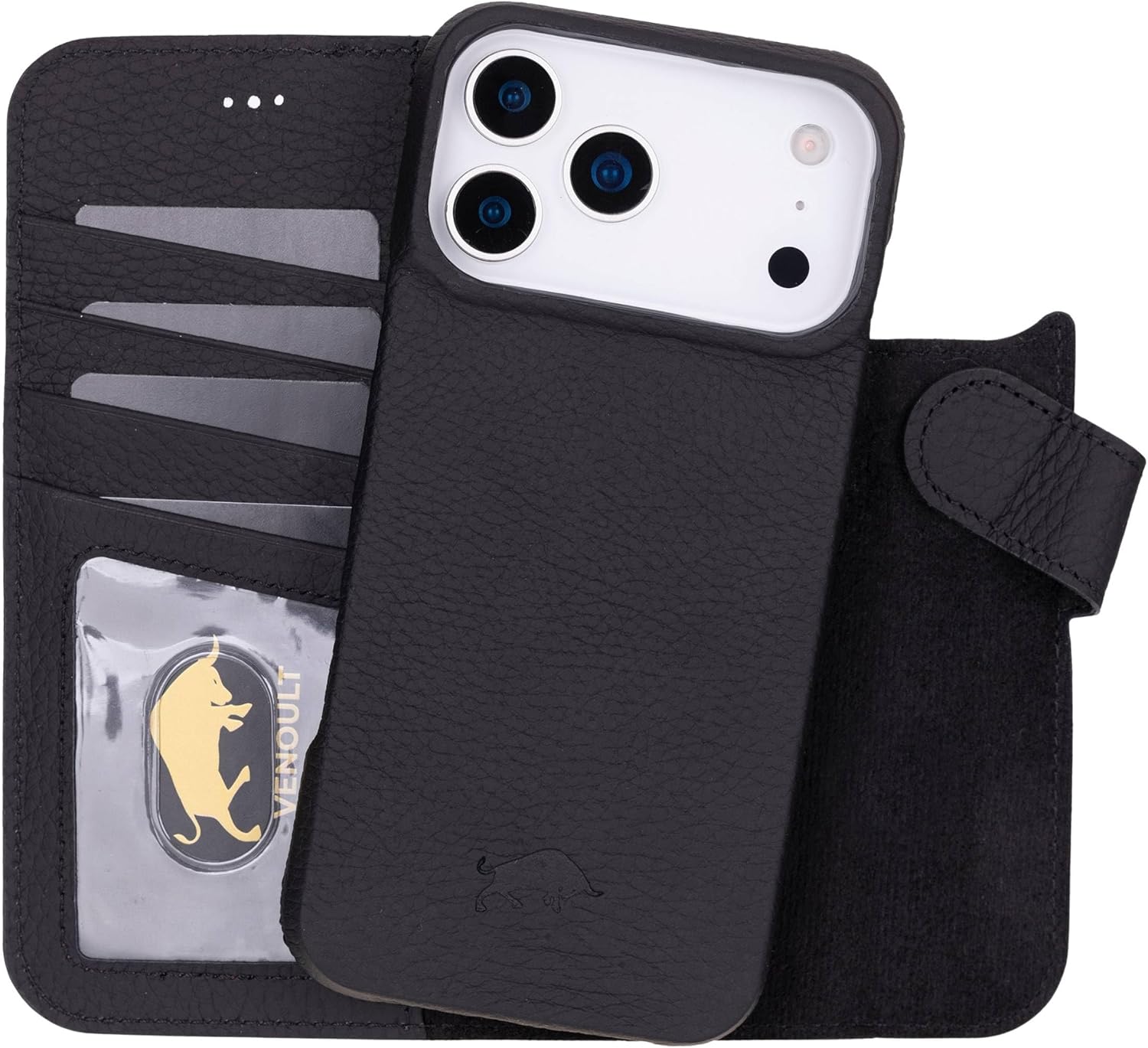 VENOULT Detachable Wallet Case for iPhone 17 Pro Max - Stylish