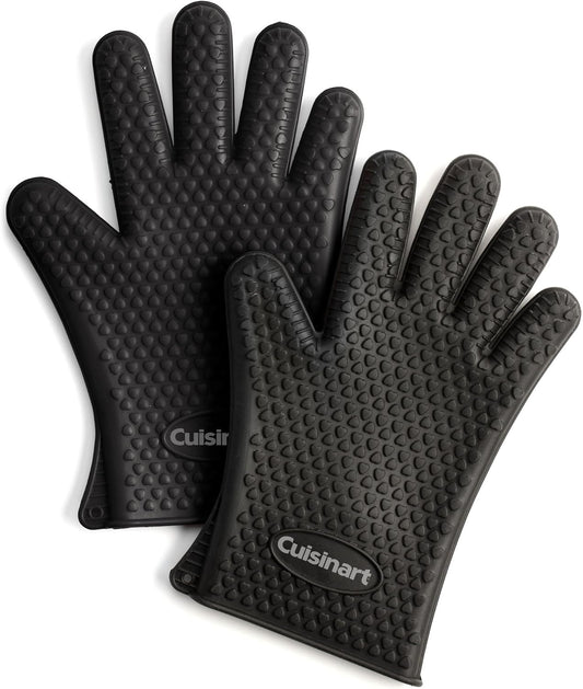 Cuisinart Heat Resistant Silicone Gloves, 2-Pack for Ultimate Protection