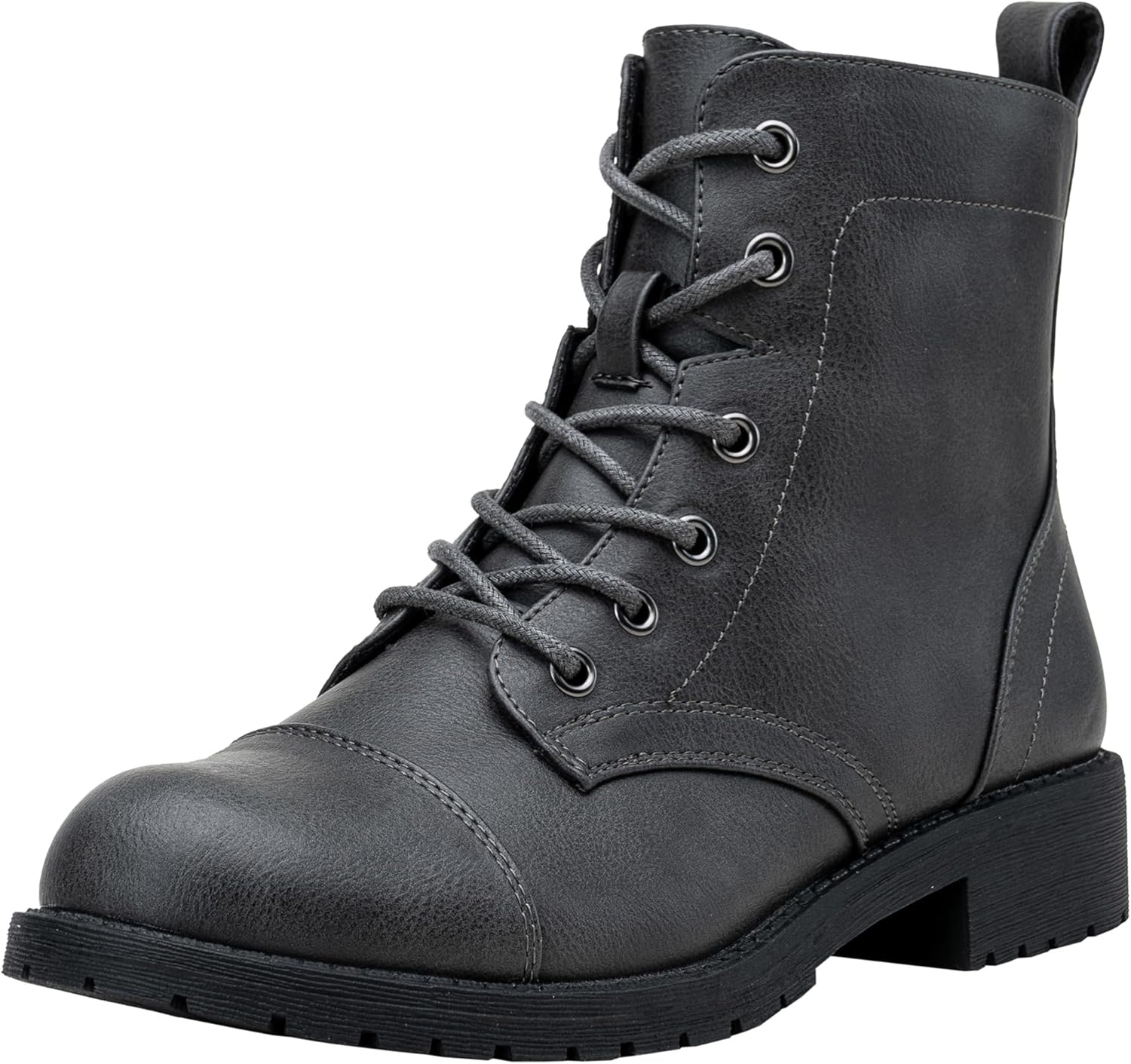 Vepose Women's Ankle Boots Lace Up Flat Combat Booties Style