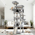 Cat Tree 80-Inch Large Cat Tower with 9 Scratching Posts - Multi-Cat
