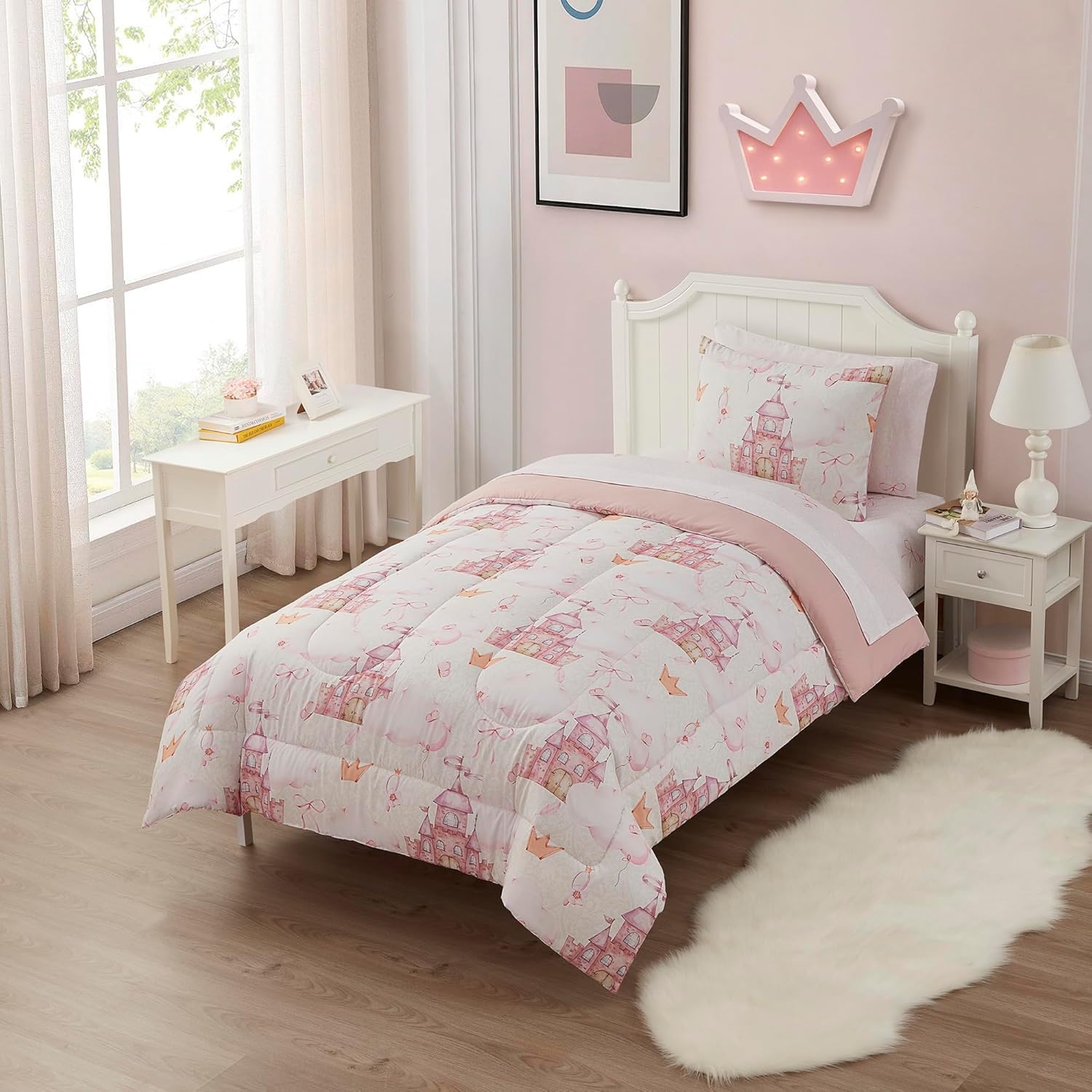 Kids Bedding Set Bed in a Bag for Boys and Girls Toddlers