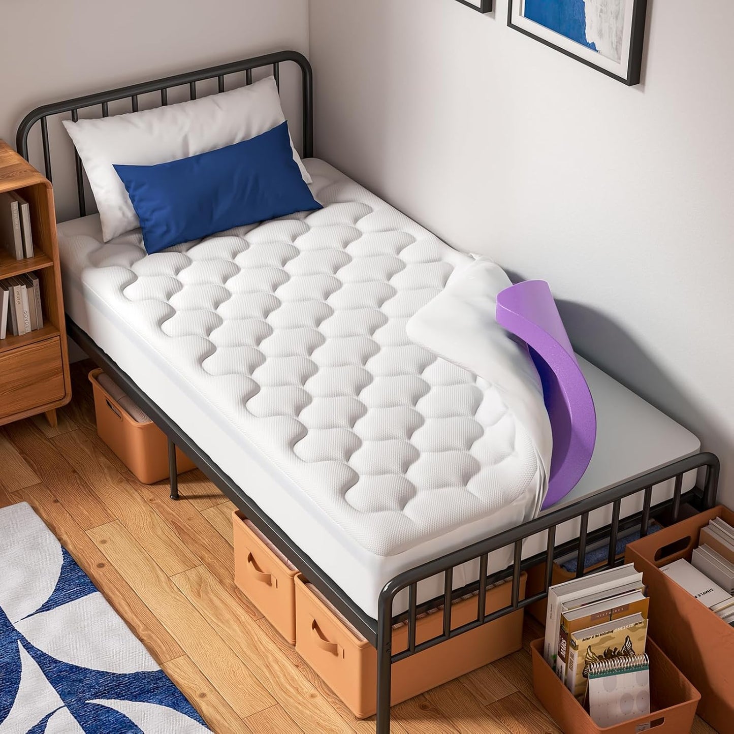 OhGeni Cooling Twin XL Mattress Topper for Ultimate Comfort