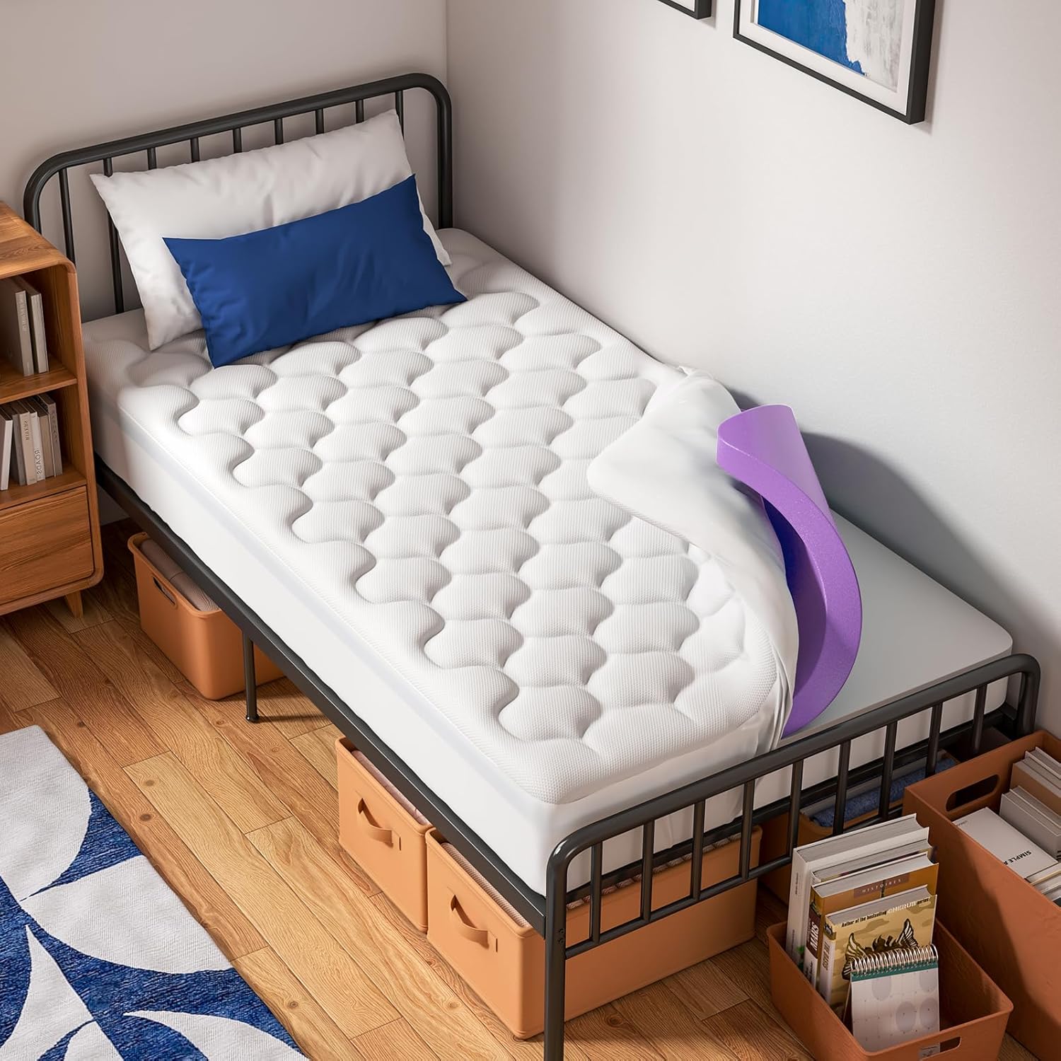 OhGeni Cooling Twin XL Mattress Topper for Ultimate Comfort