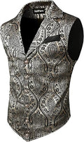 Mens Victorian Suit Vest Steampunk Gothic Waistcoat - Tailored Cotton