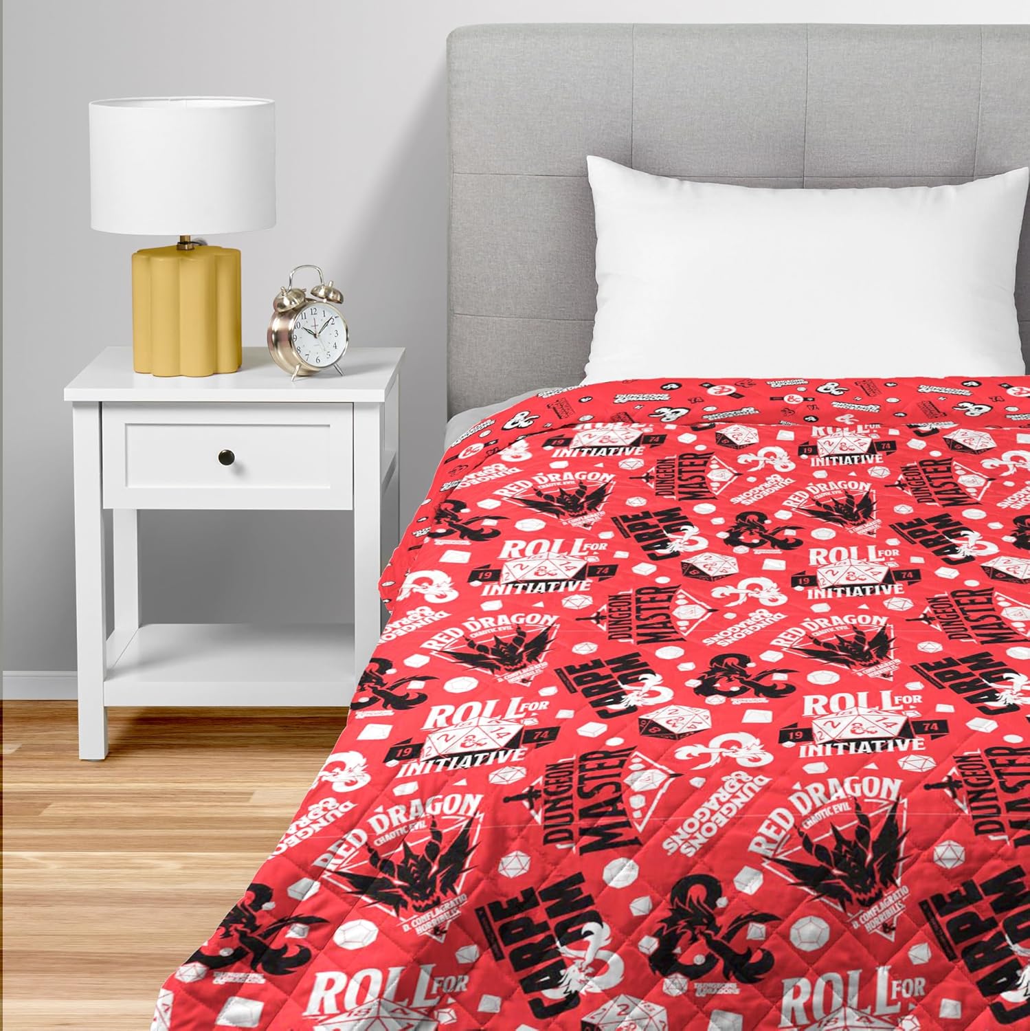 Dungeons & Dragons Roll for Initiative Full Quilted Blanket