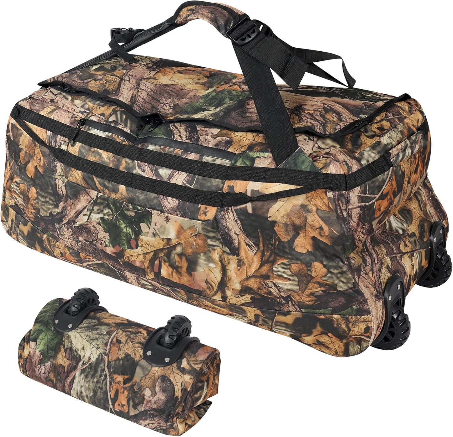 REDCAMP Foldable Duffle Bag with Wheels for Travel and Storage