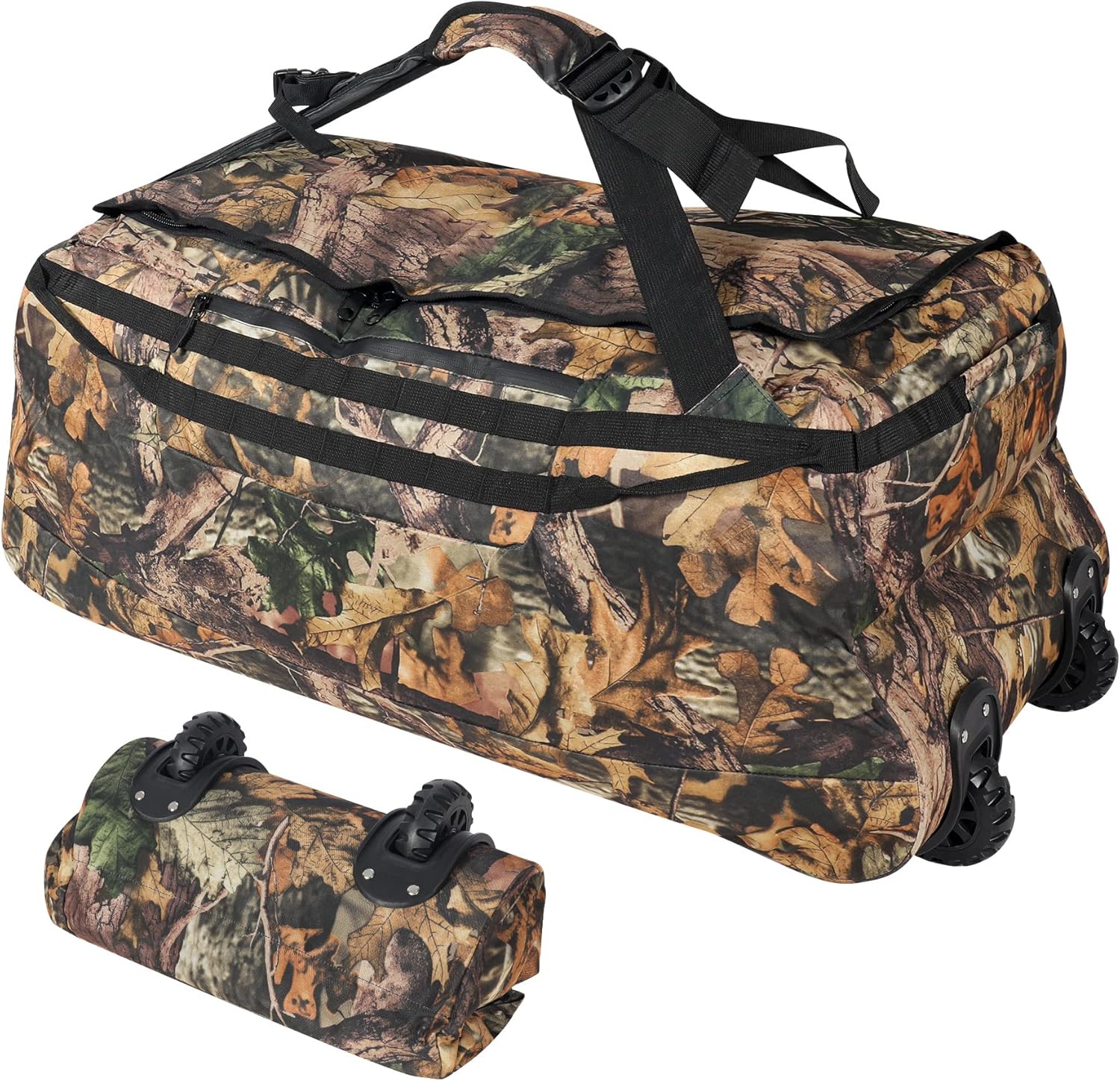 REDCAMP Foldable Duffle Bag with Wheels for Travel and Storage