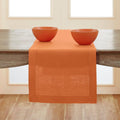 Pure Linen Pumpkin Table Runner 14 x 120 in - Classic Hemstitch