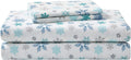 Full Flannel Sheets Tossed Snowflake - Cozy Cotton Full Set