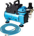 Master Airbrush Cool Runner Dual Fan Compressor Kit - Quiet, Durable