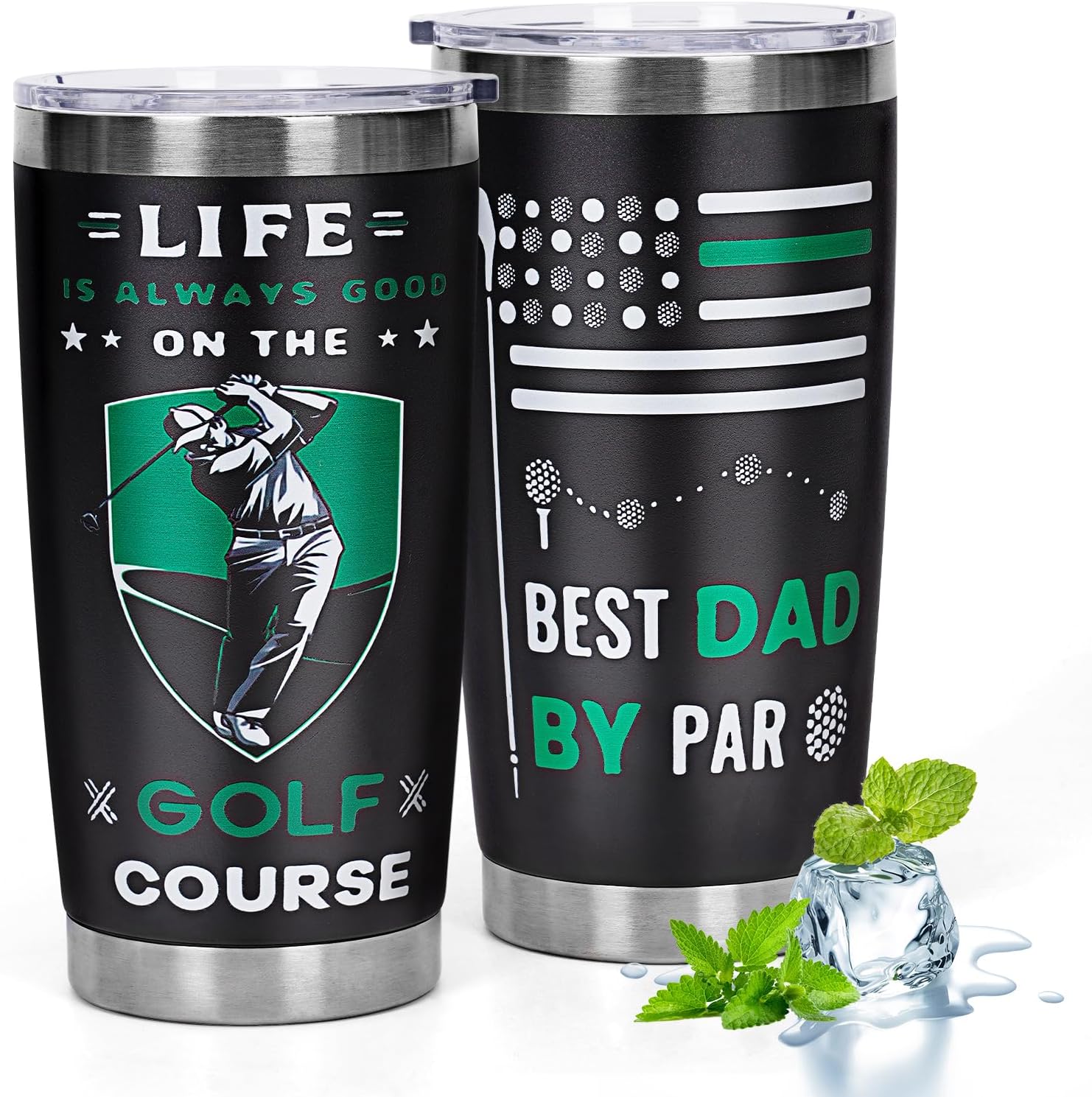 Cessfle Golf Tumblers: Beat Dad by Par!