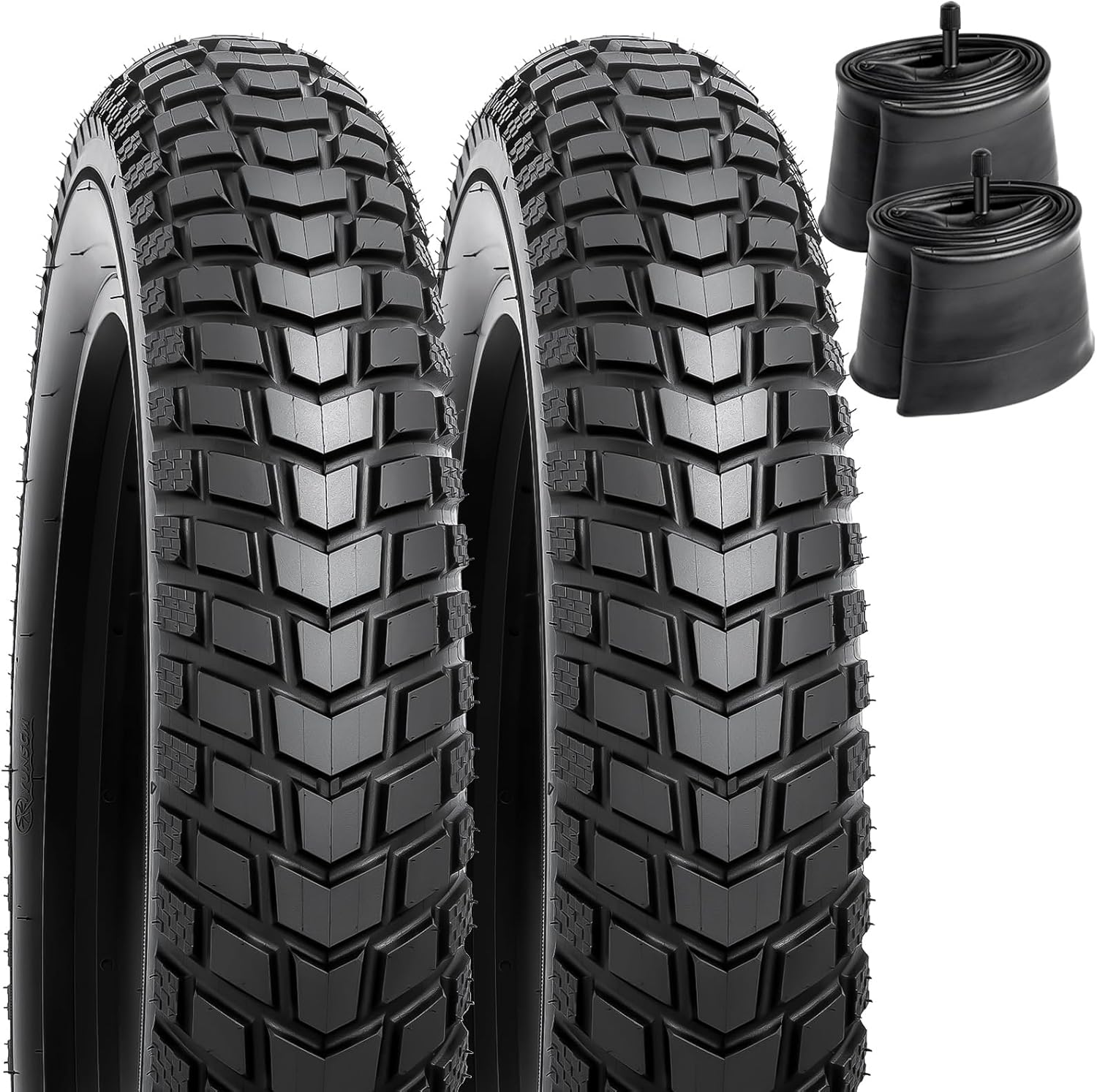 Heavy Duty E-Bike Tires 24x4.0 with Tubes for All-Terrain Use