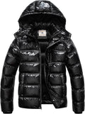 CREATMO US Men's Puffer Jacket Waterproof Winter Parka - Warm moisture