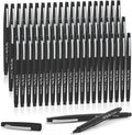 Lelix Felt Tip Pens 60 Black Pack 0.7mm Medium Point - Reliable