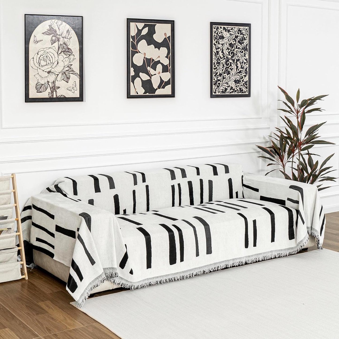 MYSKY HOME Chenille Sofa Covers for Sectional Sofa Protection