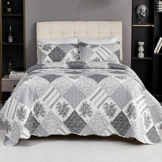 Cmfshape Summer Floral Queen Bedspread for Cozy All Season Use