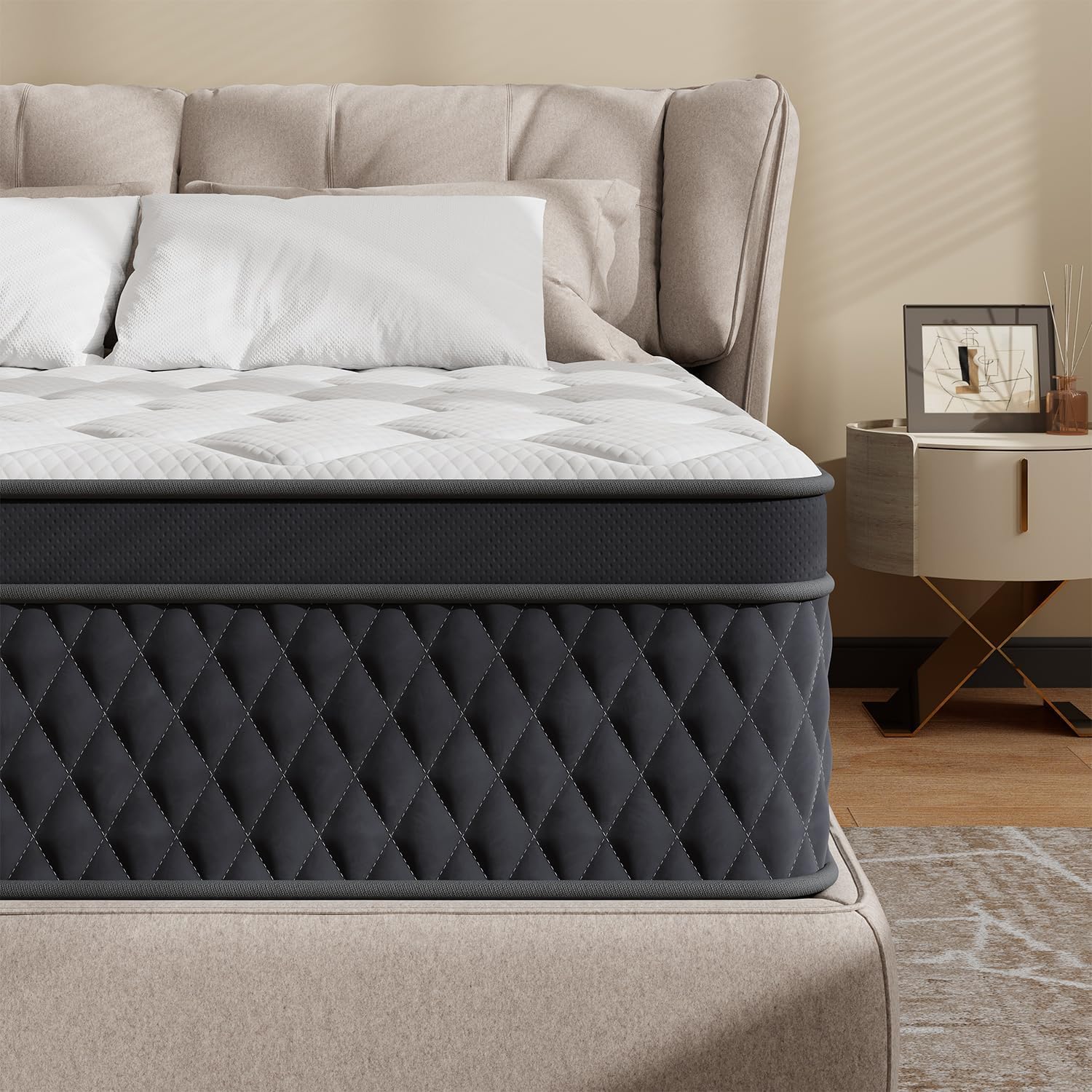 12 Inch Twin XL Hybrid Mattress for Comfort and Support