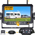RV Backup Camera Wireless Strong Signal 7ft Touch HD Monitor - Easy