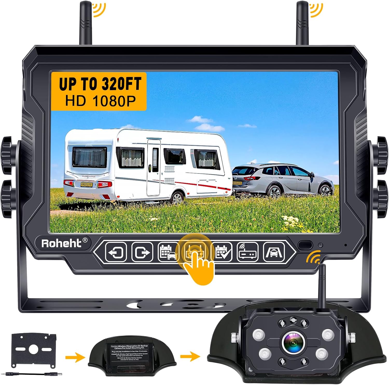 RV Backup Camera Wireless Strong Signal for Trailers and Trucks