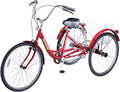 7-Speed Adult Tricycle with Large Basket 24/26in - Stable Cruise Trike