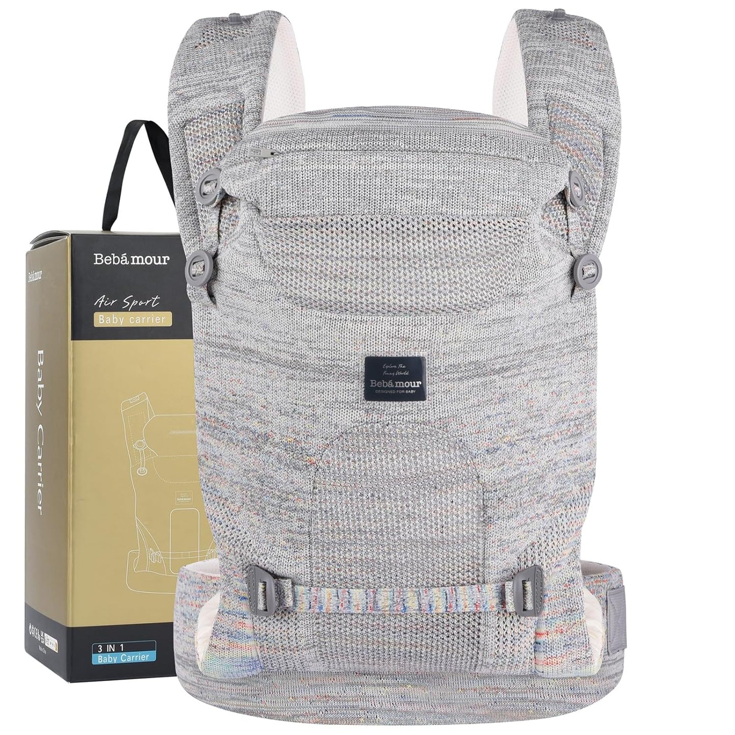 Bebamour Knit Baby Carrier for Newborn to Toddler Comfort