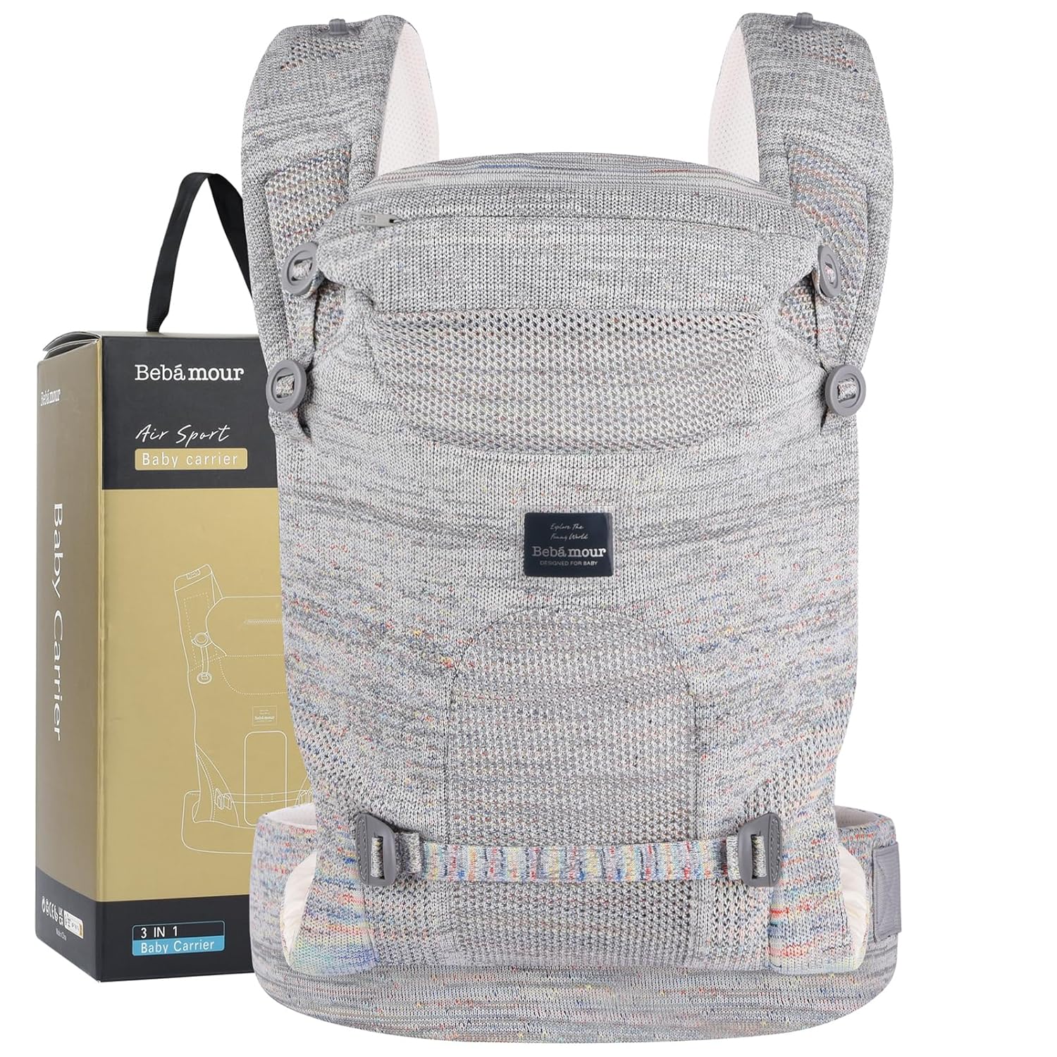 Bebamour Knit Baby Carrier for Newborn to Toddler Comfort