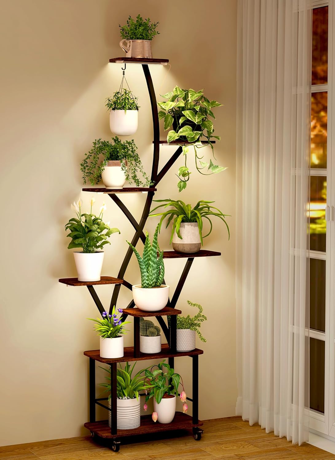 Plant Stand Indoor with Grow Lights for Optimal Plant Growth