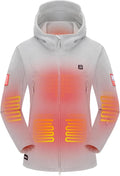 DEWBU Heated Jacket Polar Fleece for Women - Electric Heating Hoodie