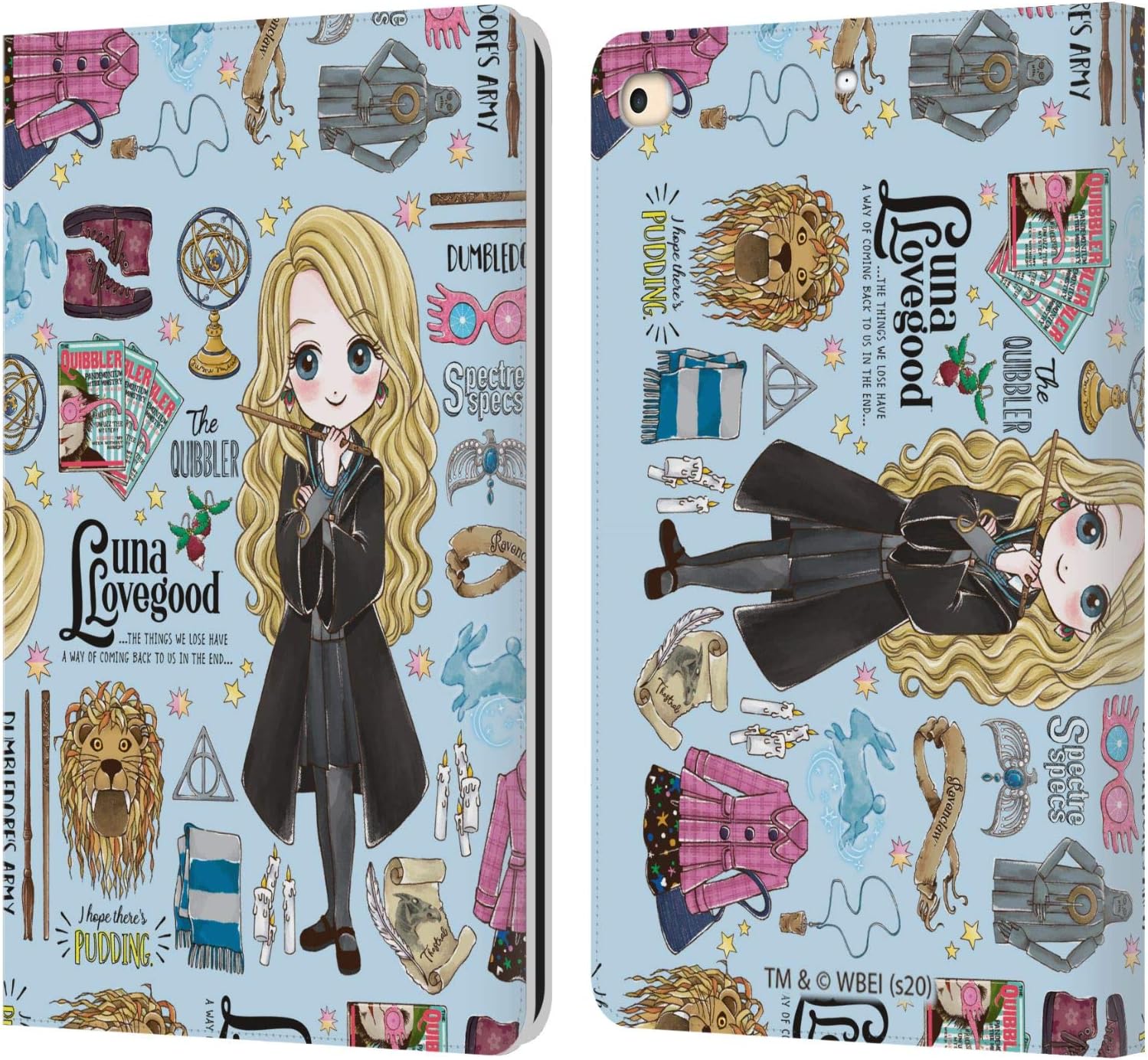 Harry Potter Luna Pattern Leather Wallet Case for iPad 9.7