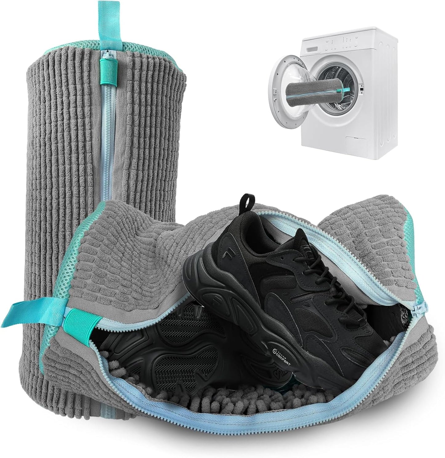 DEBOKAS Shoe Washing Bags: 360 Clean, Reusable x2