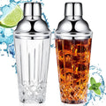 Premium 2-Piece Glass Cocktail Shaker Set for Perfect Mixes - Willinglong
