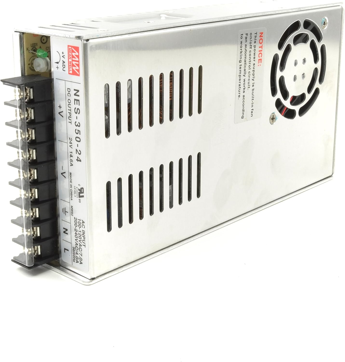 MEAN WELL NES-350-24 24V 350 Watt UL Switching Power Supply