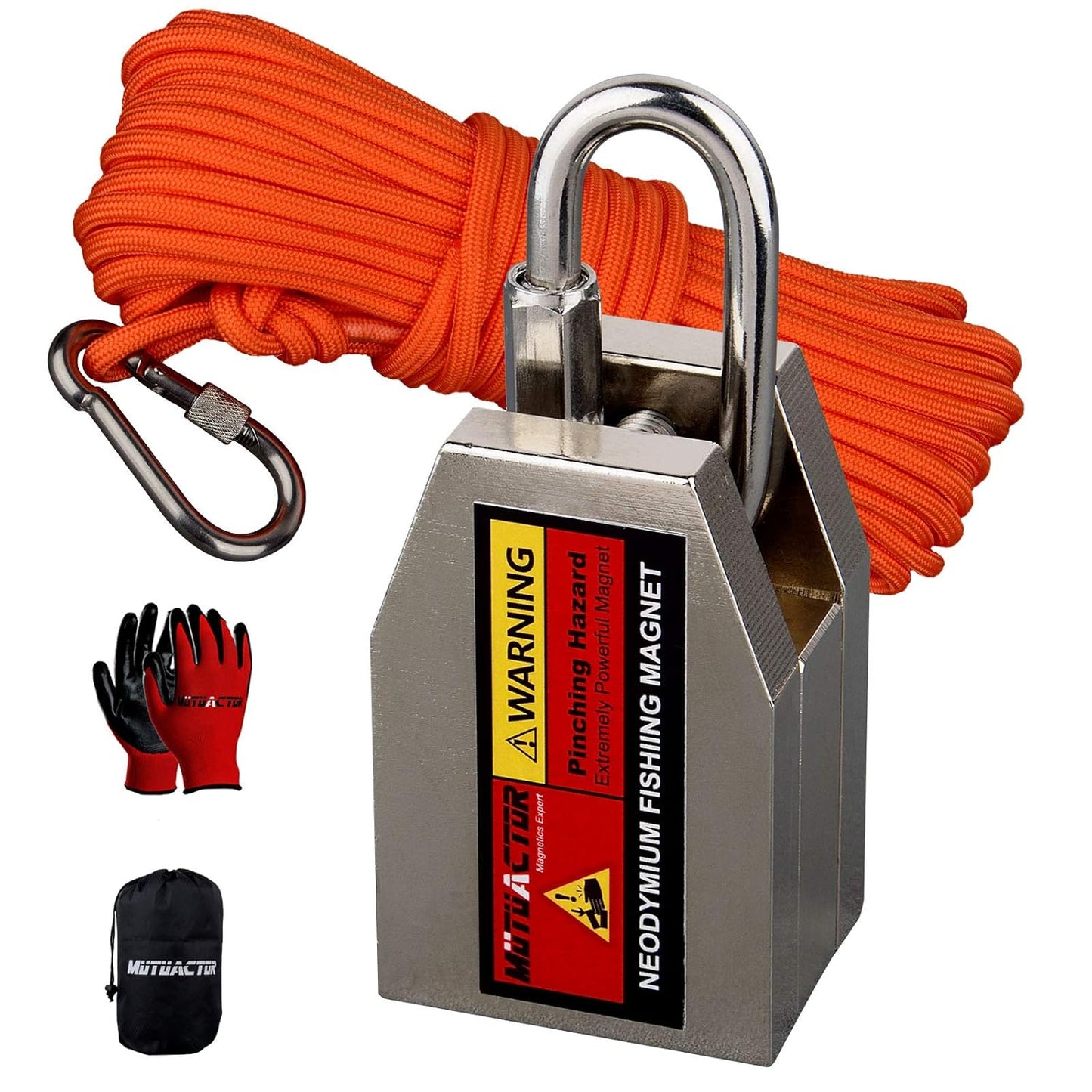 MUTUACTOR Fishing Magnet Kit with 1200lb Pull Force for Treasure