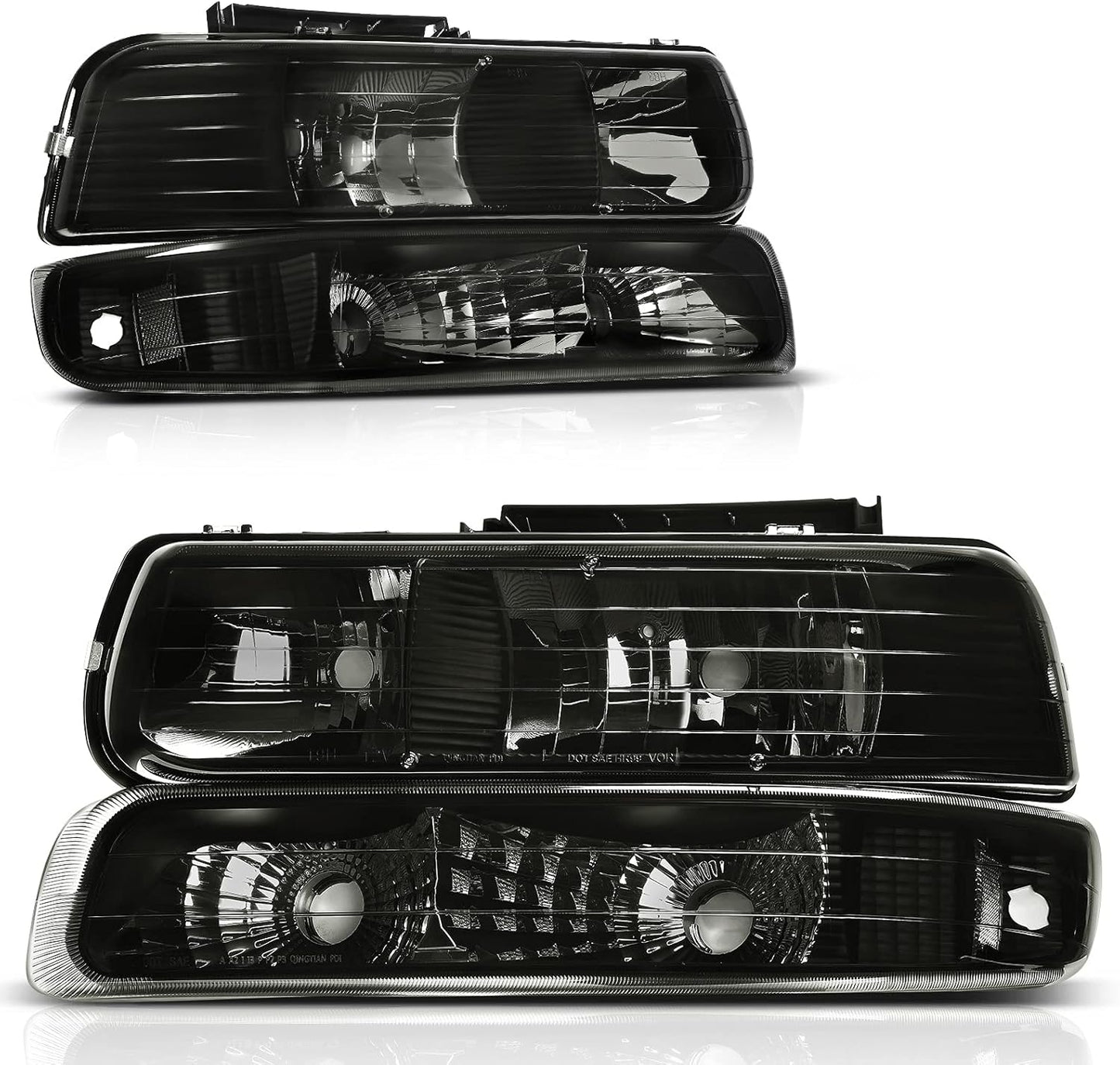AUTOSAVER88 Headlights Assembly for Chevy Silverado & Tahoe