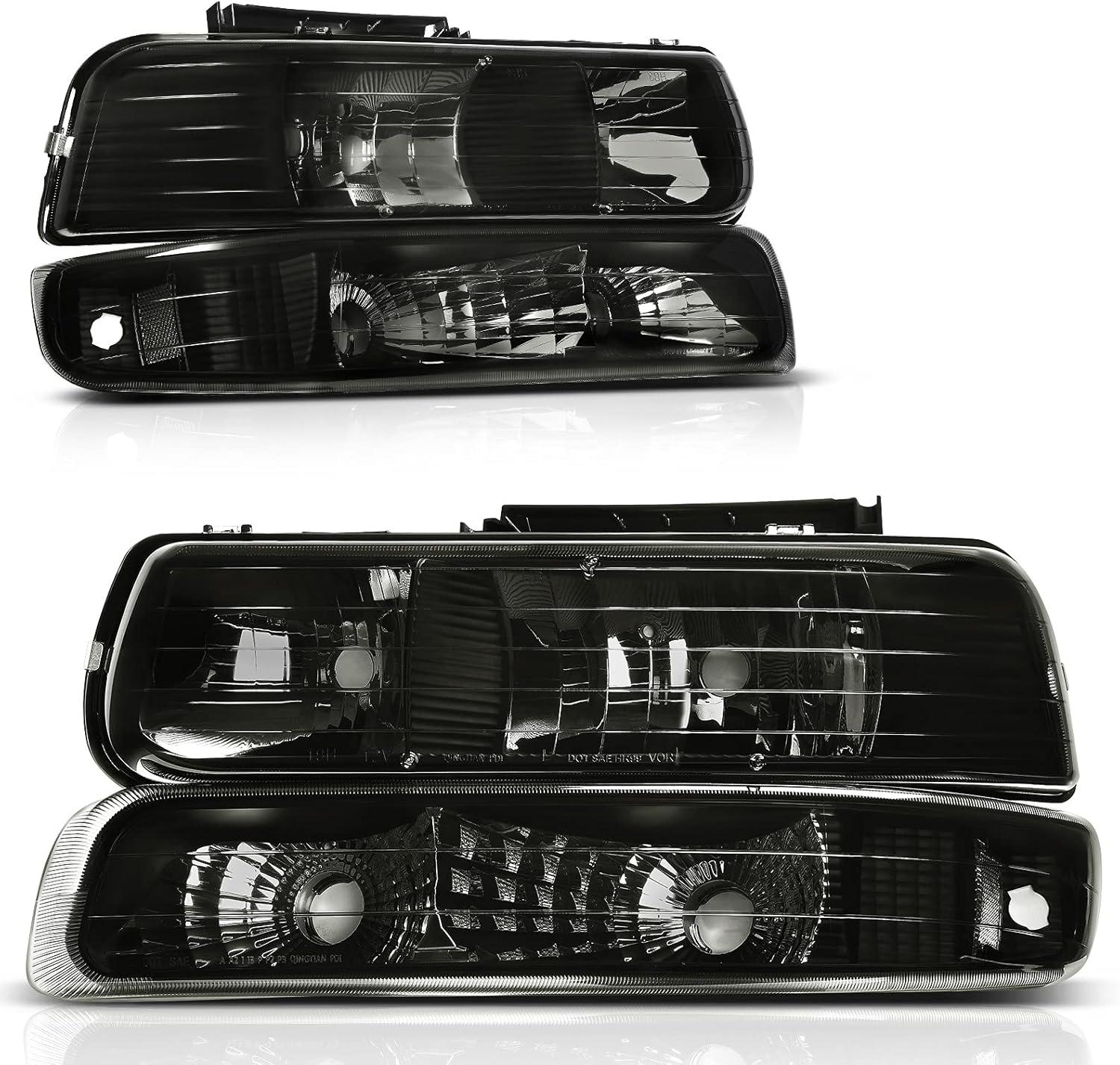 AUTOSAVER88 Headlights Assembly for Chevy Silverado & Tahoe