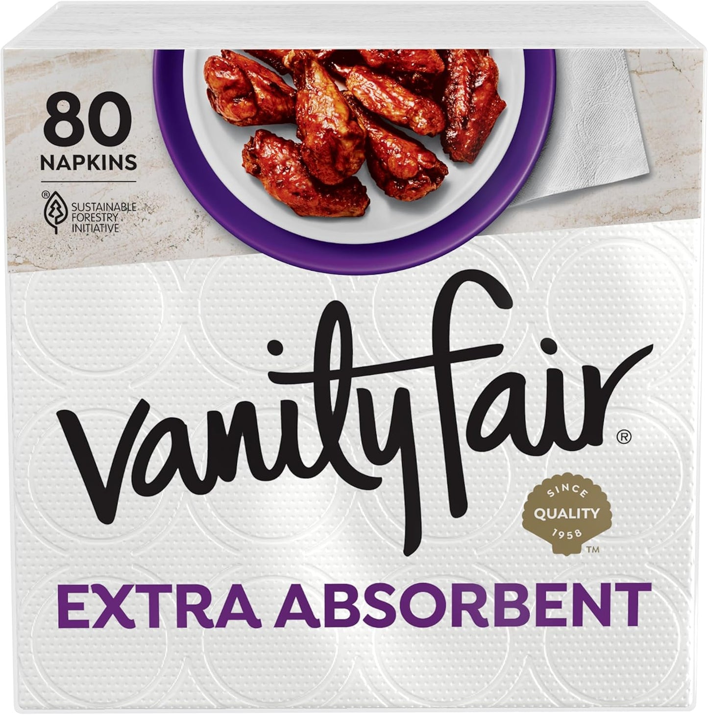 Vanity Fair Premium Napkins - Soft & Strong Mess Solution
