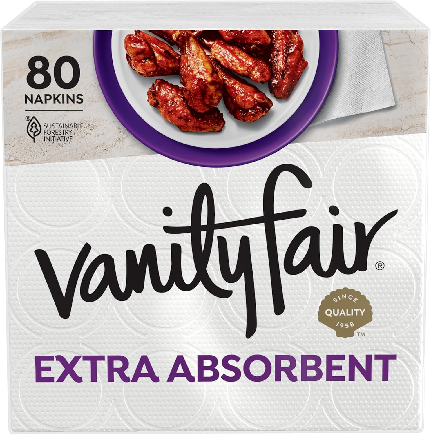 Vanity Fair Premium Napkins - Soft & Strong Mess Solution