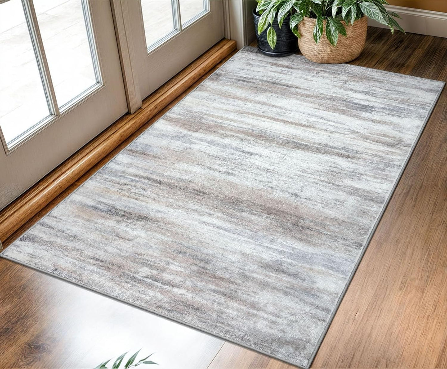 KOZYFLY 3x5 Modern Ombre Area Rug for Living Room and Bedroom