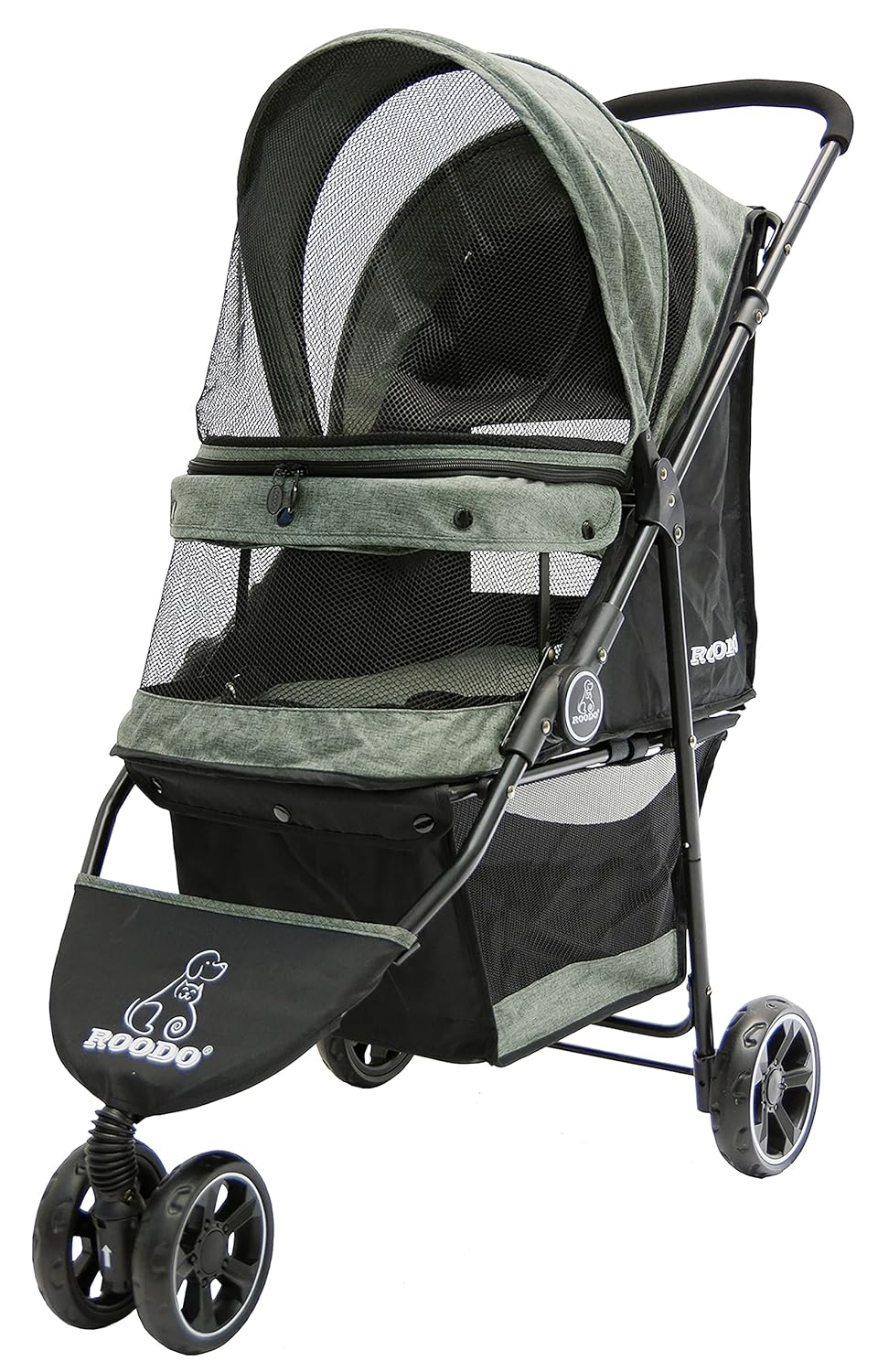 ROODO 3 Wheel Dog Stroller for Small Pets - Lightweight & Compact