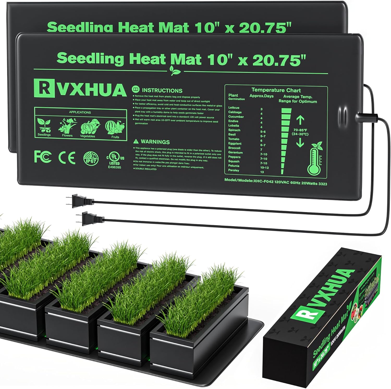 Fast Germination Seedling Heat Mat Duo