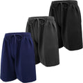 Andrew Scott Mens Cotton Knit Athletic Gym Shorts for Workouts