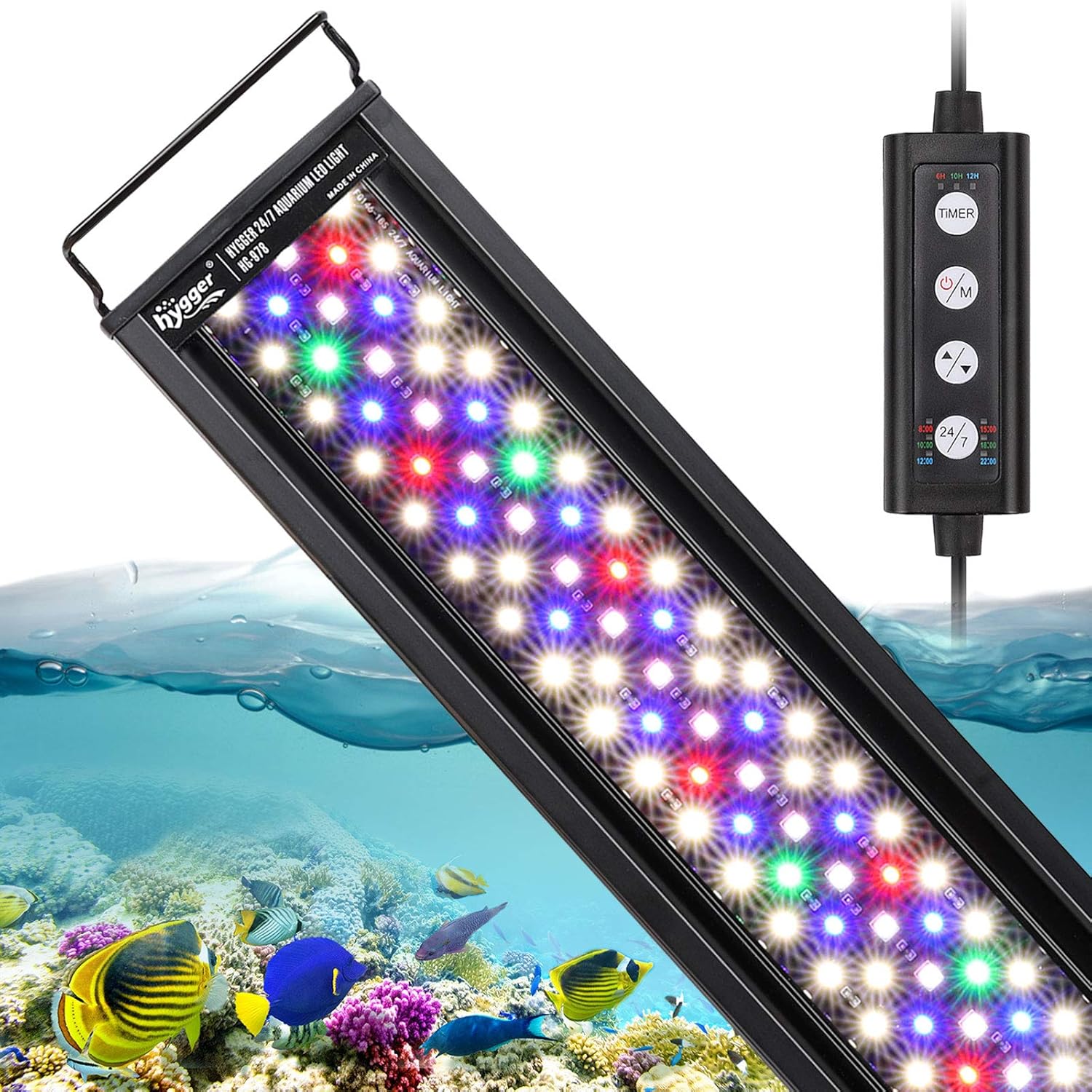 hygger 22W 24/7 Lighting Aquarium LED Light for Fish Tanks
