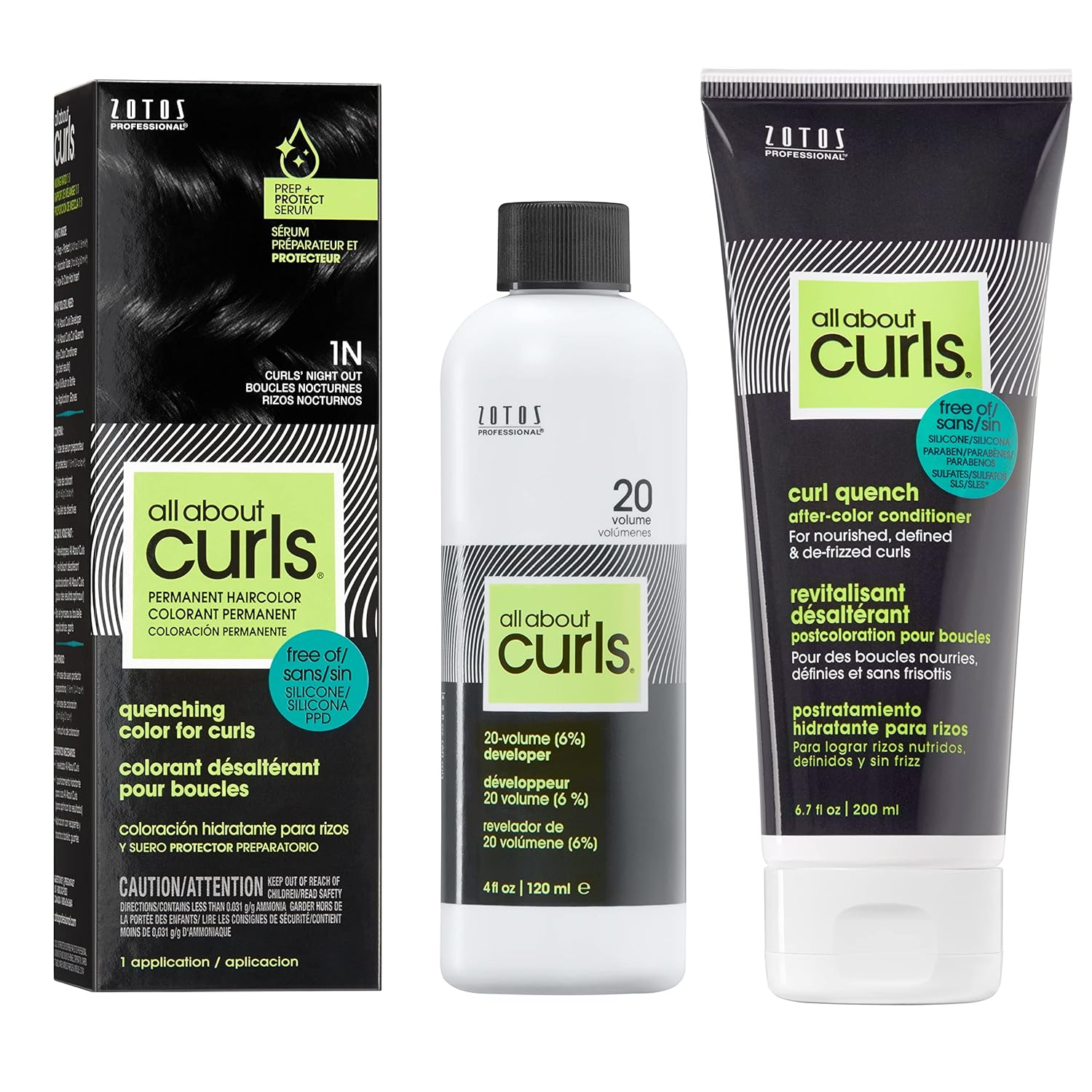 All About Curls Permanent Hair Color Dye for Curly Hair