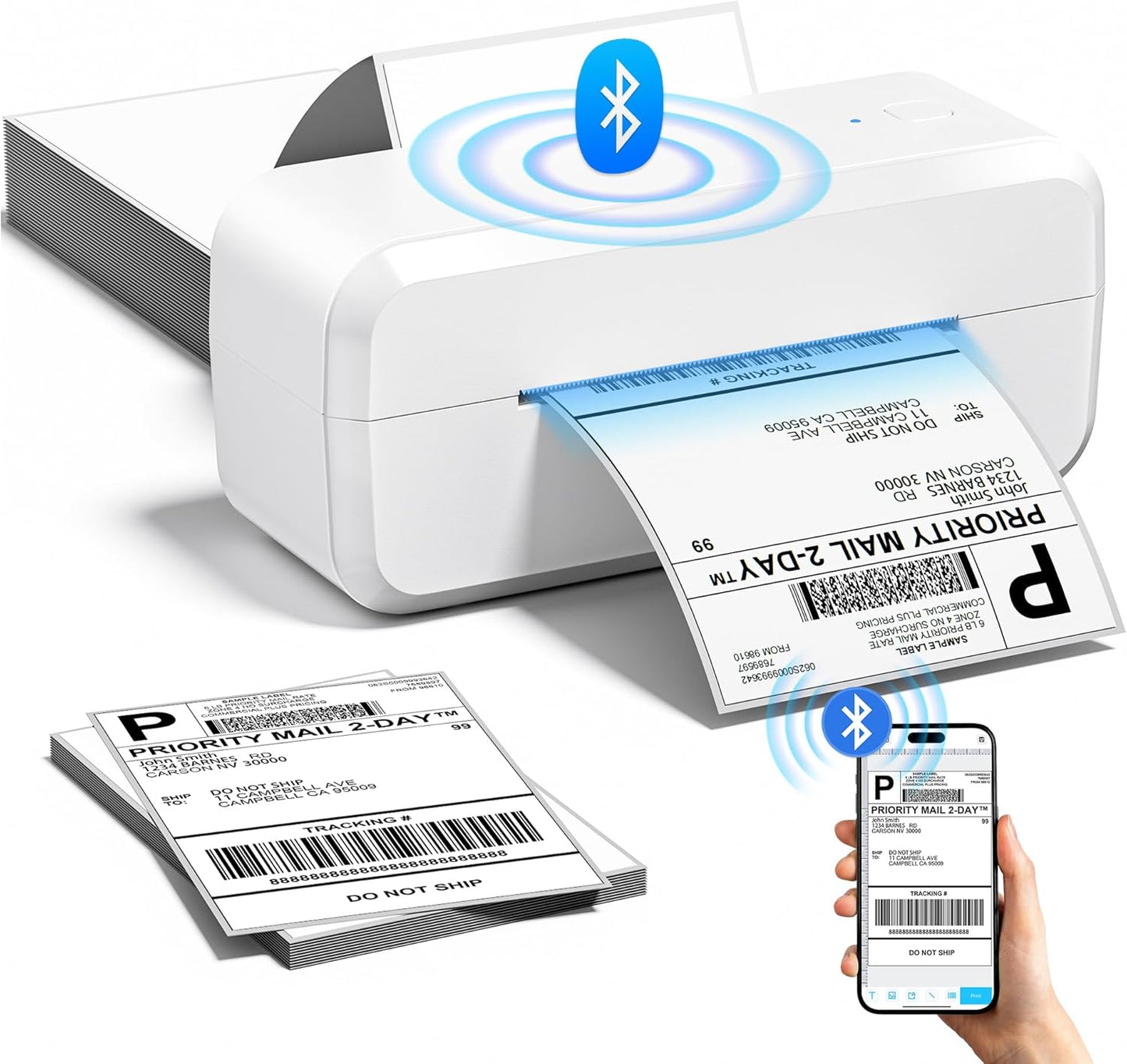 Bluetooth Thermal Label Printer for Shipping & Small Business
