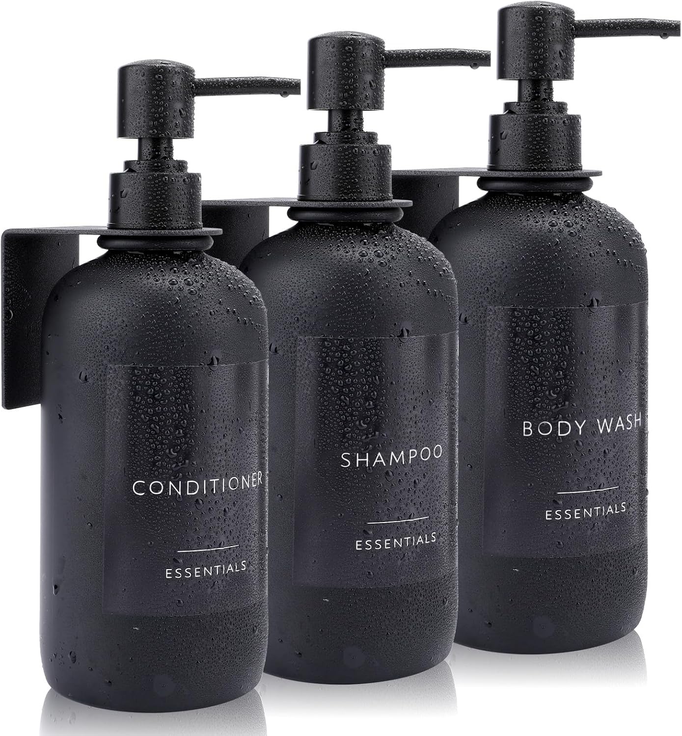 Wall Mounted Shower Dispenser Set - 3 Pack