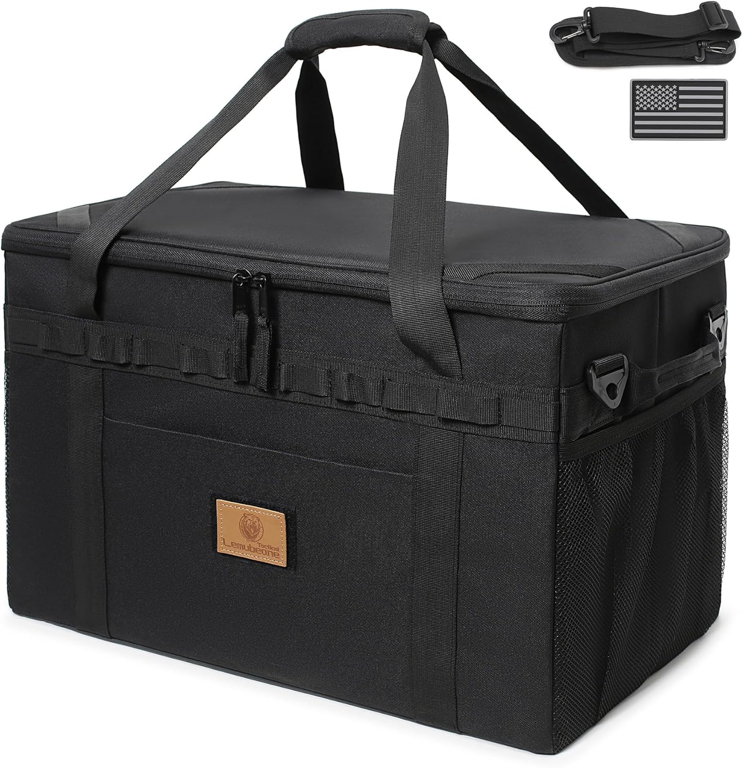 Tactical Camping Storage Bag with Axe Holder & Shoulder Strap