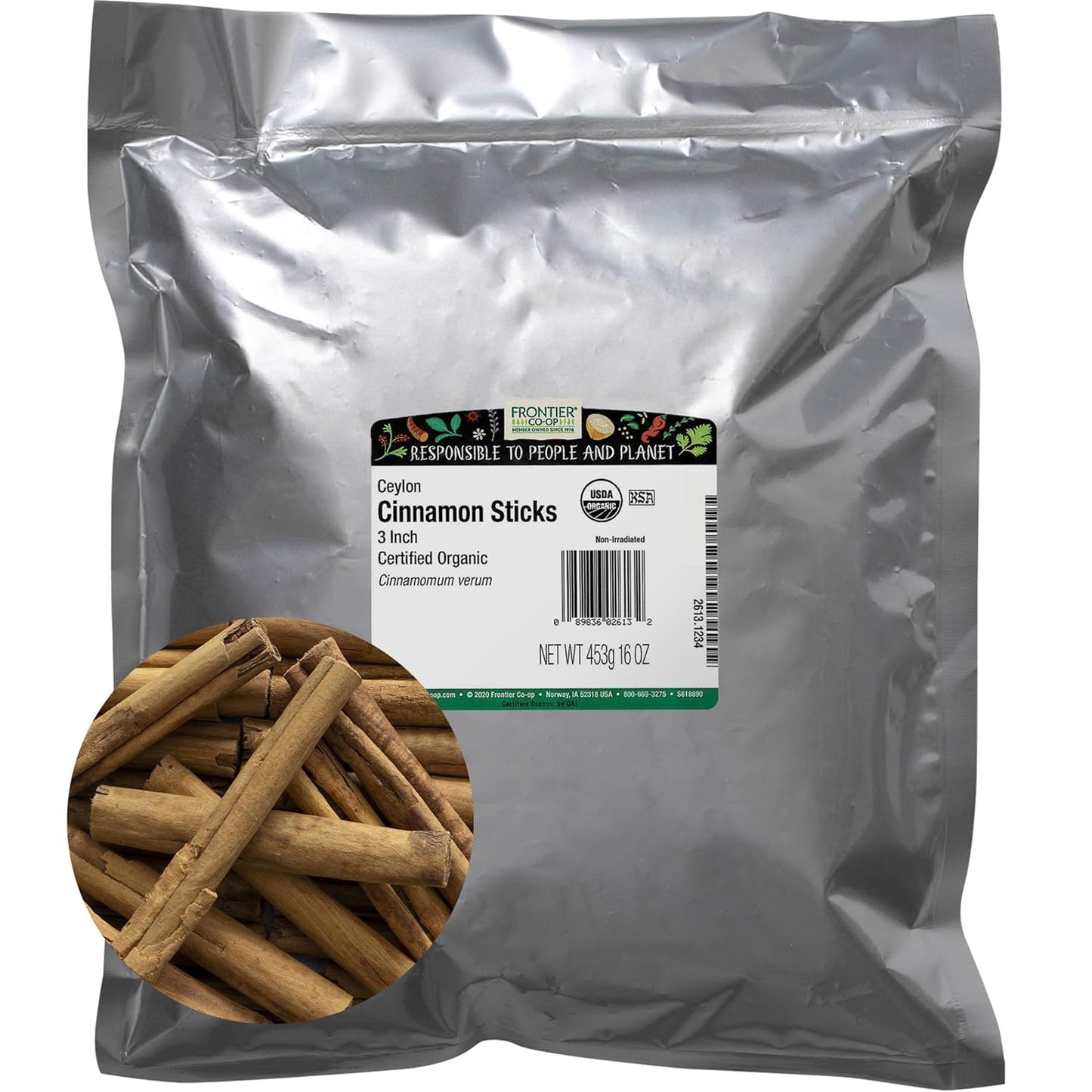 Organic Ceylon Cinnamon Sticks for Crafts, Drinks, and Recipes