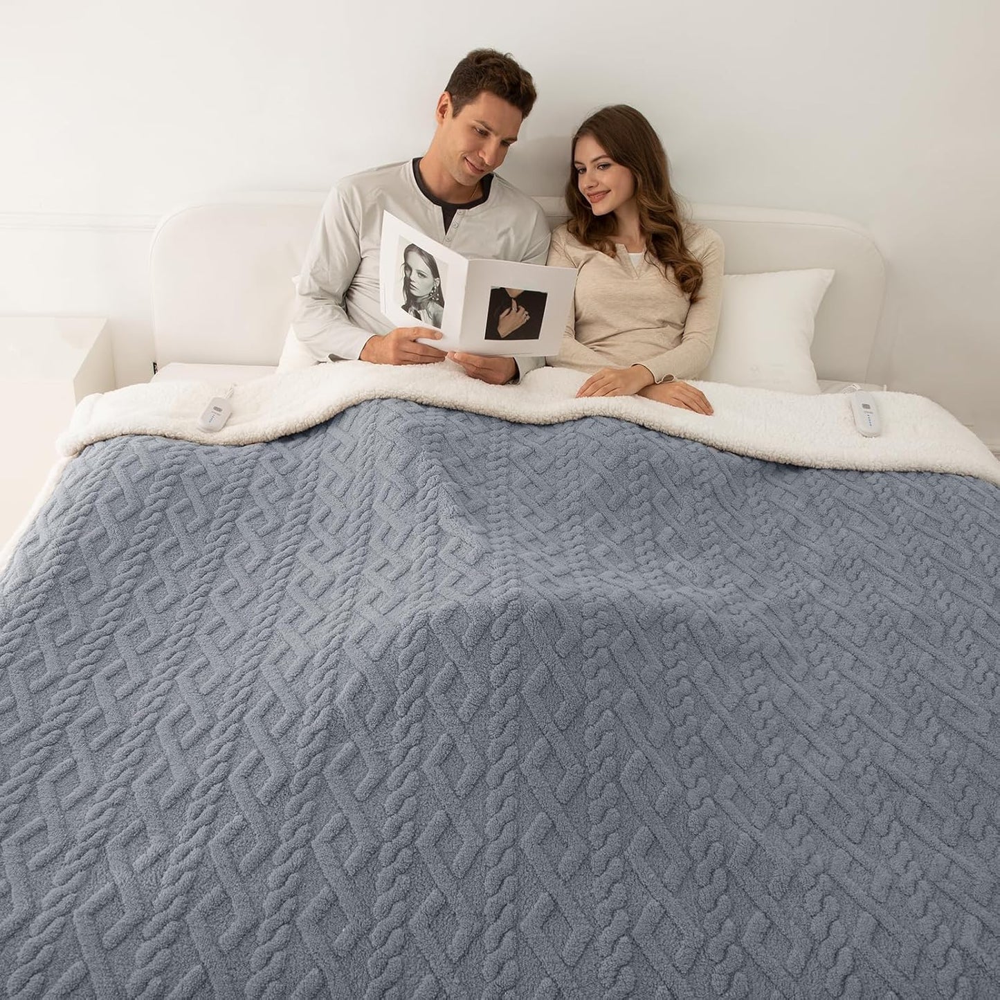 Heated Blanket Queen Size with Dual Control for Ultimate Comfort